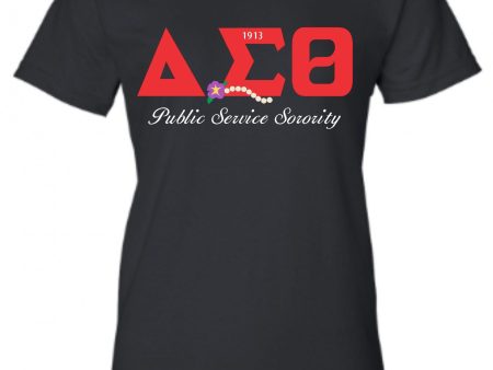 Delta Public Service Violet and Pearls Tee For Discount