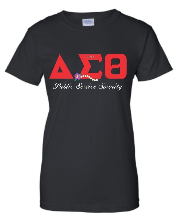 Delta Public Service Violet and Pearls Tee For Discount