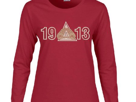 Delta Long Sleeve Hand Sign Tee Online Hot Sale