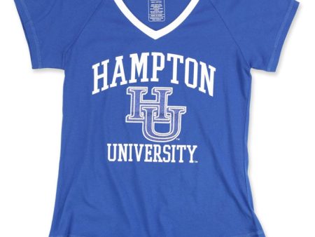 Hampton Glitter Print V-Neck Tee Fashion