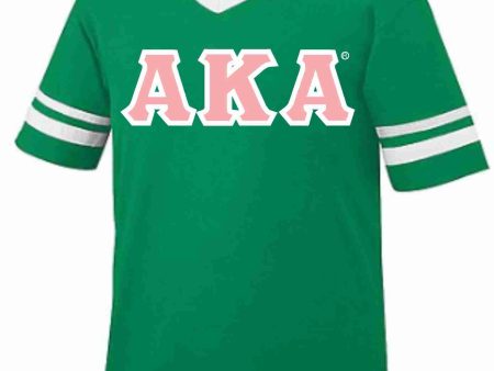 AKA Striped Jersey Tee Online Hot Sale