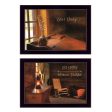 Dear Diary Collection  2-Piece Vignette By Lori Deiter, Printed Wall Art, Ready To Hang Framed Poster, Black Frame Fashion