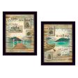 Lost in the Right Direction Collection  2-Piece Vignette By Marla Rae, Printed Wall Art, Ready To Hang Framed Poster, Black Frame Hot on Sale