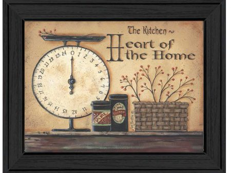 Heart of the Home  By Pam Britton, Printed Wall Art, Ready To Hang Framed Poster, Black Frame Supply