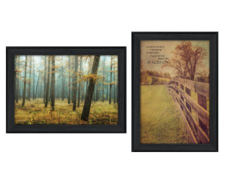 Life Goes on Collection  2-Piece Vignette By M. Podt and K. Jennings, Printed Wall Art, Ready To Hang Framed Poster, Black Frame Online