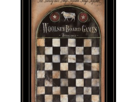 Woolsey Board Game  by Pam Britton, Ready to Hang Framed Print, Black Frame Discount