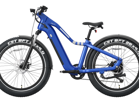 EB50 Ranger 26  Step Over Electric Mountain Bike - Blue Sale