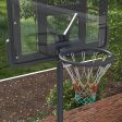 Soozier Portable Basketball Hoop, 7.5-10FT Height Adjustable Swimming Pool Basketball Goal with 43.25  Backboard, Wheels and Fillable Base, for Youth & Adults Online Sale