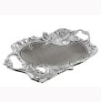 Ambrose Chrome Plated Crystal Embellished Ceramic Plate Hot on Sale