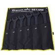 Jumbo Combination Wrench Set extra large, Metric, 6-piece, 1-3 8   to 2  ,Black Oxide, with Pouch For Cheap