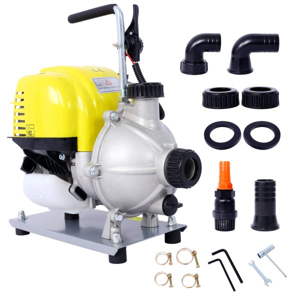 38CC 4-Stroke Gasoline Water Pump 1.5Inch Portable Gas-Powered Water Transfer Pump Commercial Engine Water Pump for Flood Landscaping or Gardening Irrigation 8500r min Cheap