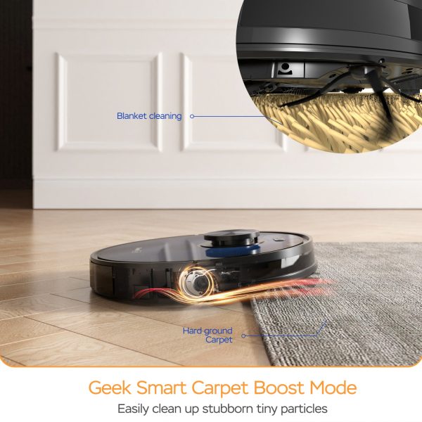 Geek Smart L7 Robot Vacuum Cleaner and Mop, LDS Navigation, Wi-Fi Connected APP, Selective Room Cleaning,MAX 2700 PA Suction, Ideal for Pets and Larger Home Ban on Amazon Discount