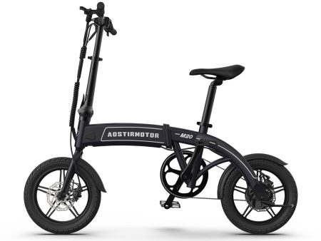 Aostirmotor 14  Electric Bike,350W 7.5Ah 36V E Bike, Lightweight Folding Electric Bicycles for Adult(BLACK) For Sale