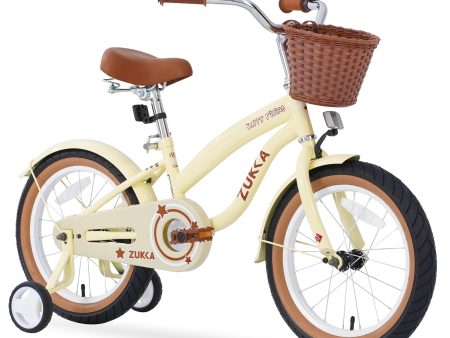 Multiple Colors,Girls Bike  for 4-7Years Old Kids,16 inch  wheel , Training Wheels Included Discount