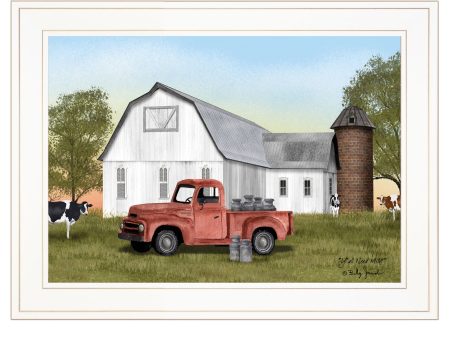 Y All Need Milk?  by Billy Jacobs, Ready to Hang Framed Print, White Frame on Sale