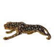 Ambrose Diamond Encrusted Gold Plated Panther (40 L x 8 W x 10 H) Cheap