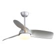 42 Inch Modern ABS Ceiling Fan With 6 Speed Remote Control Dimmable Reversible DC Motor With Light Discount