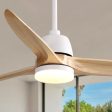 56 Inch Ceiling Fan Light With 6 Speed Remote Energy-saving DC Motor Matte White Hot on Sale