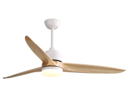 56 Inch Ceiling Fan Light With 6 Speed Remote Energy-saving DC Motor Matte White Hot on Sale