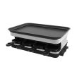 Raclette Grill 8 People Grill Plate Non-stick Coated, Raclette with 8 Mini Raclette Pans, Infinitely Adjustable Temperature, 1500W Online