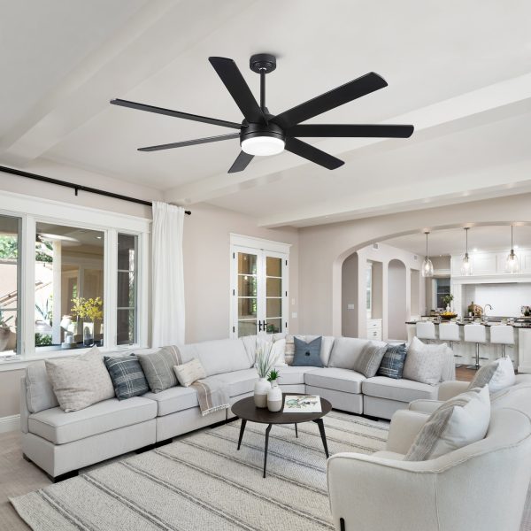 72 In Farmhouse Ceiling Fan with Plywood Blades for Dining Room Online Hot Sale