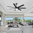 72 In Farmhouse Ceiling Fan with Plywood Blades for Dining Room Online Hot Sale