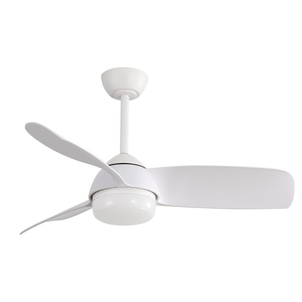 42 Inch Decorative ABS Ceiling Fan With 6 Speed Remote Control Dimmable Reversible DC Motor With Led Online Hot Sale