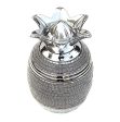 Ambrose Chrome Plated Crystal Embellished Lidded Ceramic Pineapple Bowl (7 In. x 7 In. x 10.5 In.) Hot on Sale