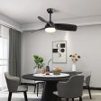 42 Inch Indoor ABS Ceiling Fan With 6 Speed Remote Control Dimmable Reversible DC Motor With Light Hot on Sale