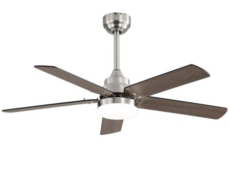 42 Inch Ceiling Fan 5 Blades Noiseless Reversible Dc Motor Remote Control With Led Light Online Hot Sale