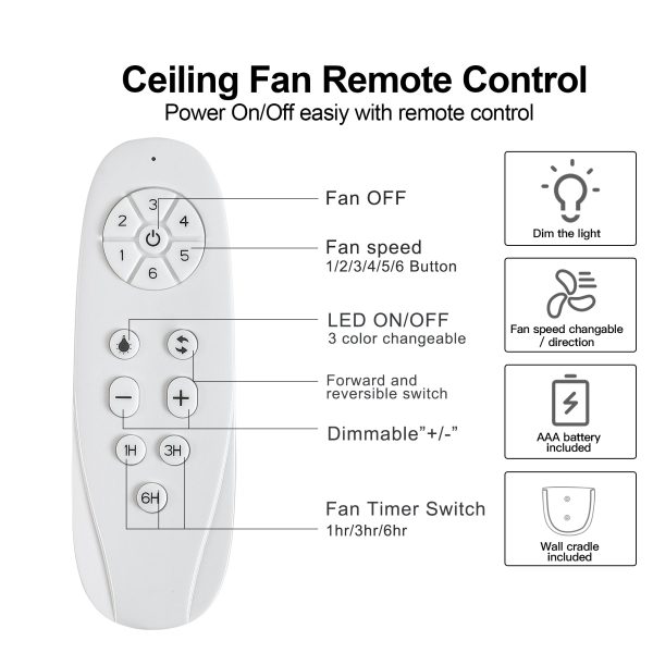 48  Black Lowe Profile Ceiling Fan with Light For Sale