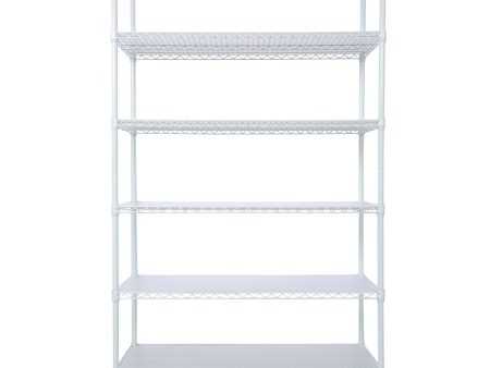 6 Tier 6000lbs Capacity NSF Metal Shelf Wire Shelving Unit, Heavy Duty Adjustable Storage Rack with Wheels & Shelf Liners for Commercial Grade Utility Steel Storage Rack, white - 84 H x 48 L x 20 D For Cheap