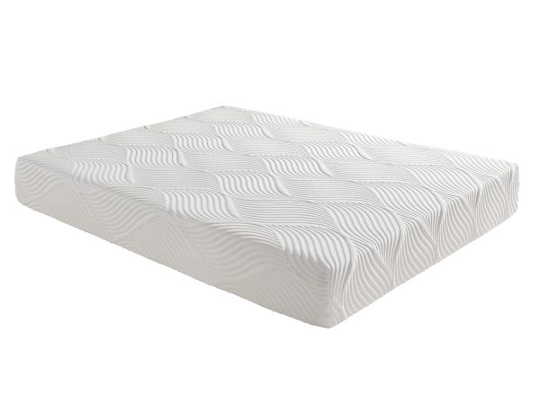 10-inch Queen Size Bed Mattress Gel-Infused Memory Foam Mattress, Firm, White, Mattress in a Box Sale