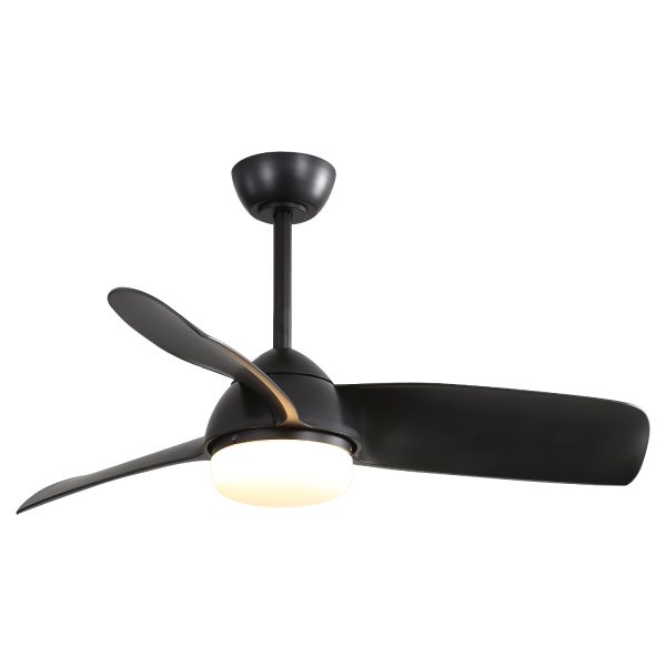 42 Inch Indoor ABS Ceiling Fan With 6 Speed Remote Control Dimmable Reversible DC Motor With Light Hot on Sale