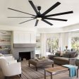 84 In Super Large Black Ceiling Fan with Remote Control Online now