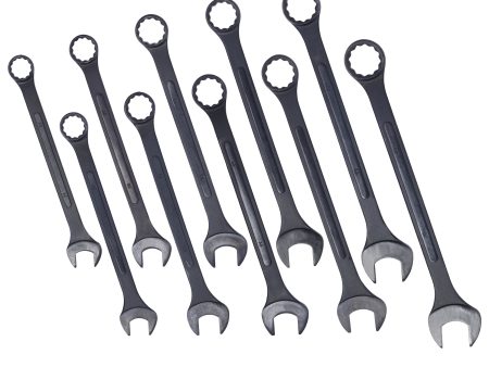 Metric Jumbo Combination Wrench Set Extra Large,10 PC  Metric  Black-Oxide Jumbo Combo Wrench Set 34-50mm with pouch Sale