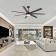 72 In Farmhouse Ceiling Fan with Plywood Blades for Dining Room Online Hot Sale