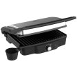 4 Slice Panini Press Grill, Stainless Steel Sandwich Maker with Non-Stick Double Plates, Locking Lids and Drip Tray, Opens 180 Degrees to Fit Any Type or Size of Food Online now